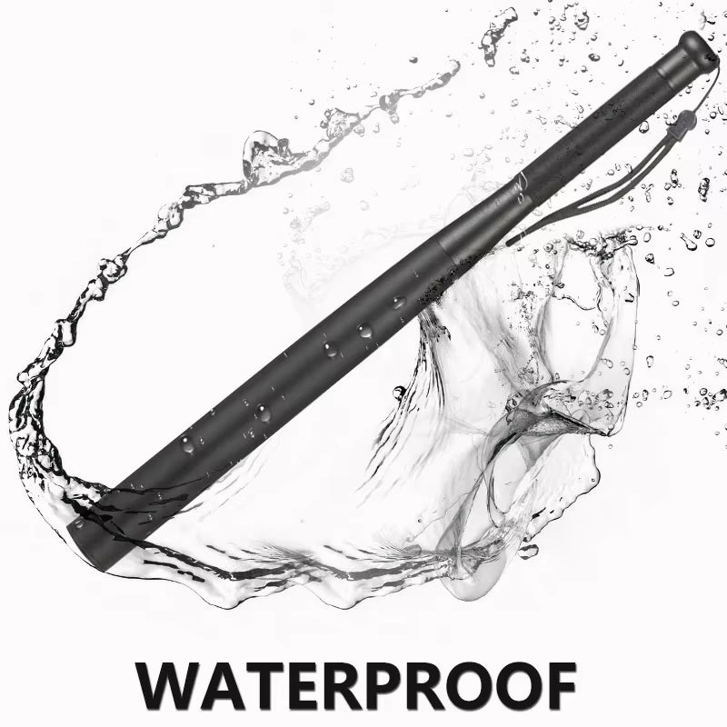 Baseball Bat LED Flashlight Waterproof Super Bright Baton Aluminium Alloy Torch for Emergency Self Defense anti Riot Equipment