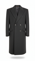 Charcoal Wool Structured Overcoat